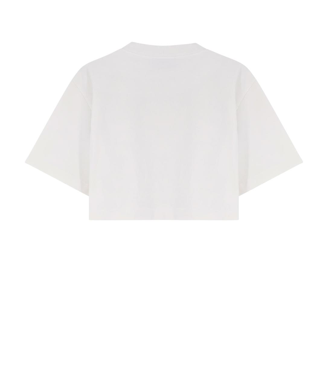 BALENCIAGA Белая хлопковая футболка, фото 2