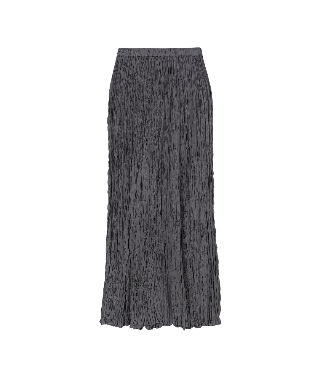 ALYSI Антрацитовая вискозная юбка макси, фото 2