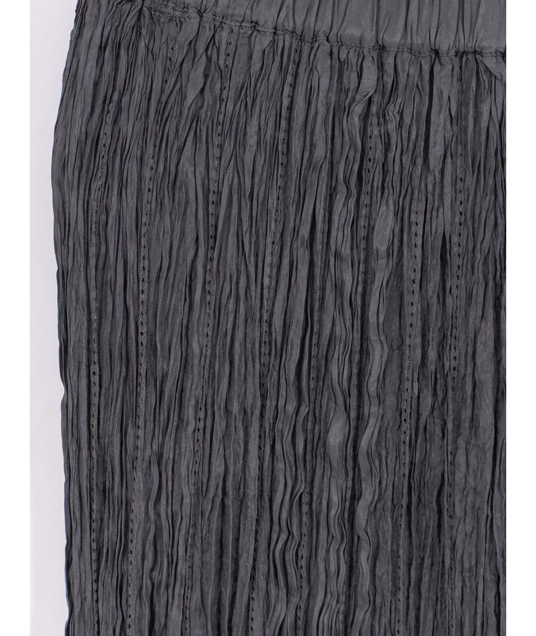 ALYSI Антрацитовая вискозная юбка макси, фото 3