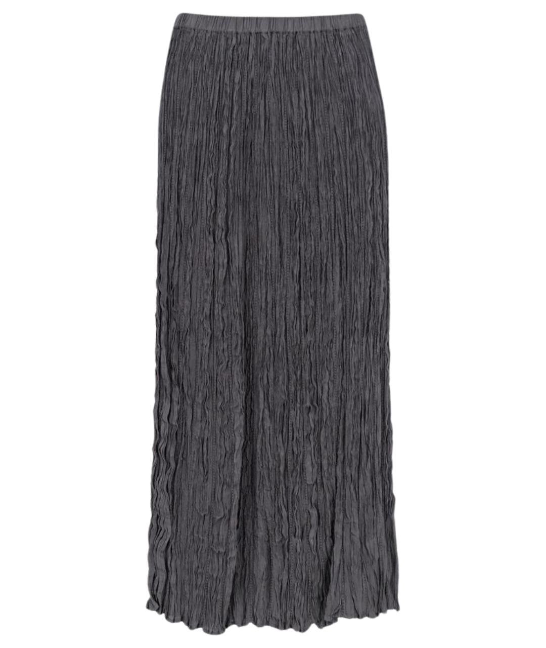 ALYSI Антрацитовая вискозная юбка макси, фото 1