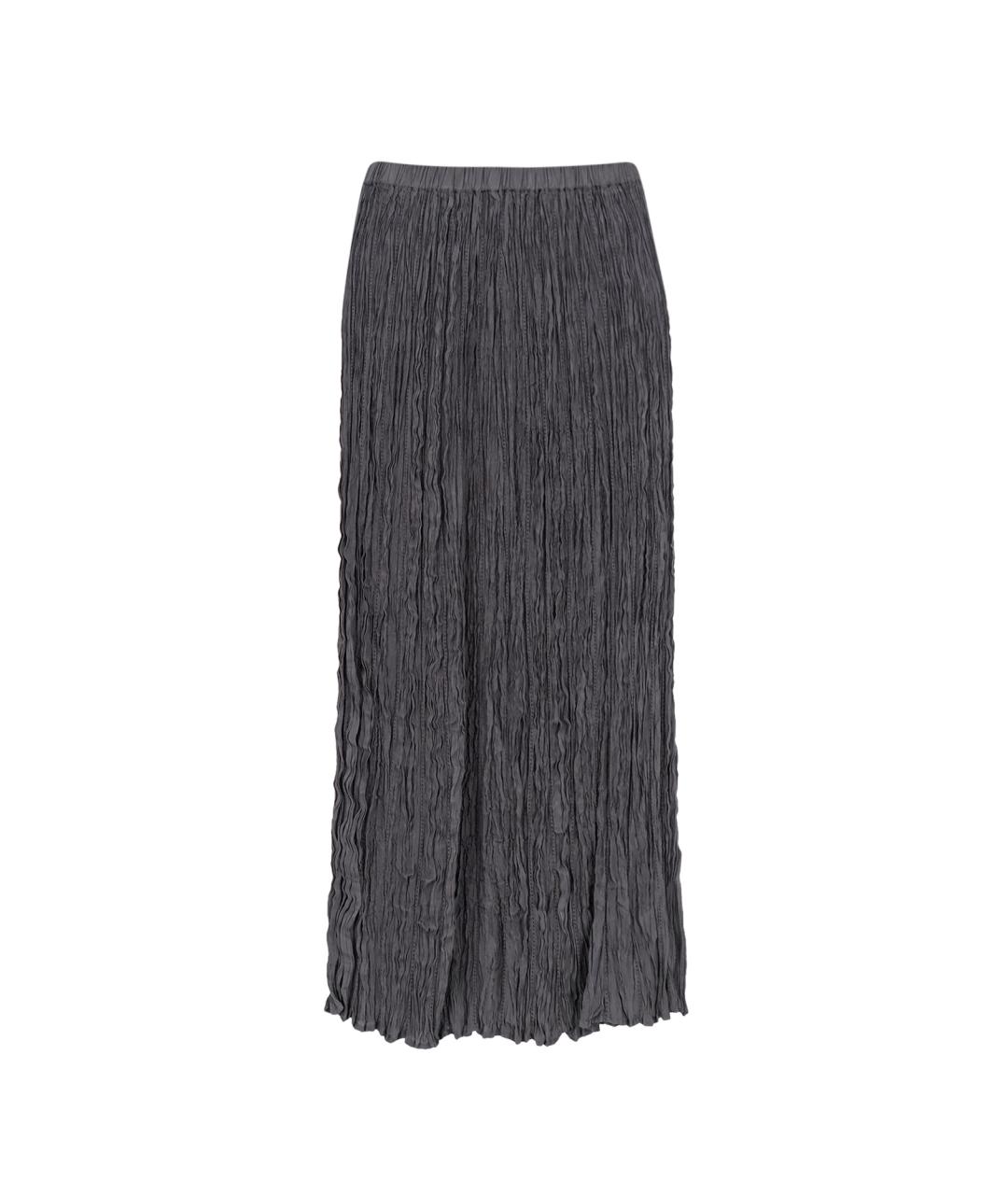 ALYSI Антрацитовая вискозная юбка макси, фото 4
