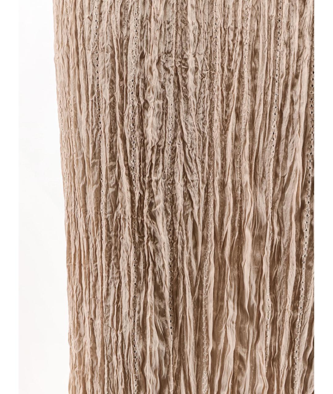 ALYSI Бежевая вискозная юбка макси, фото 3