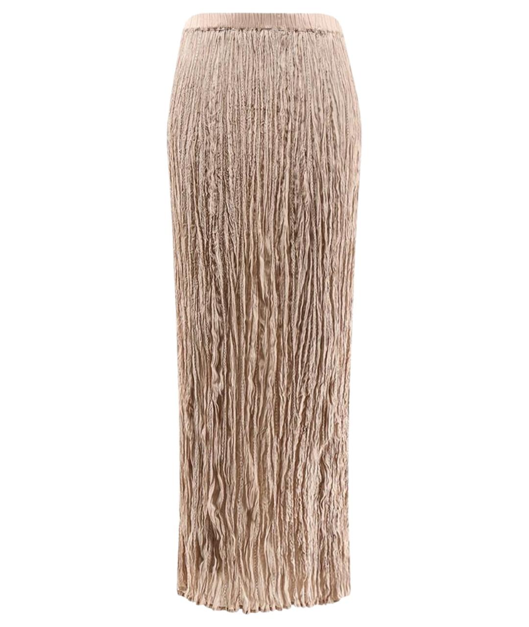 ALYSI Бежевая вискозная юбка макси, фото 1
