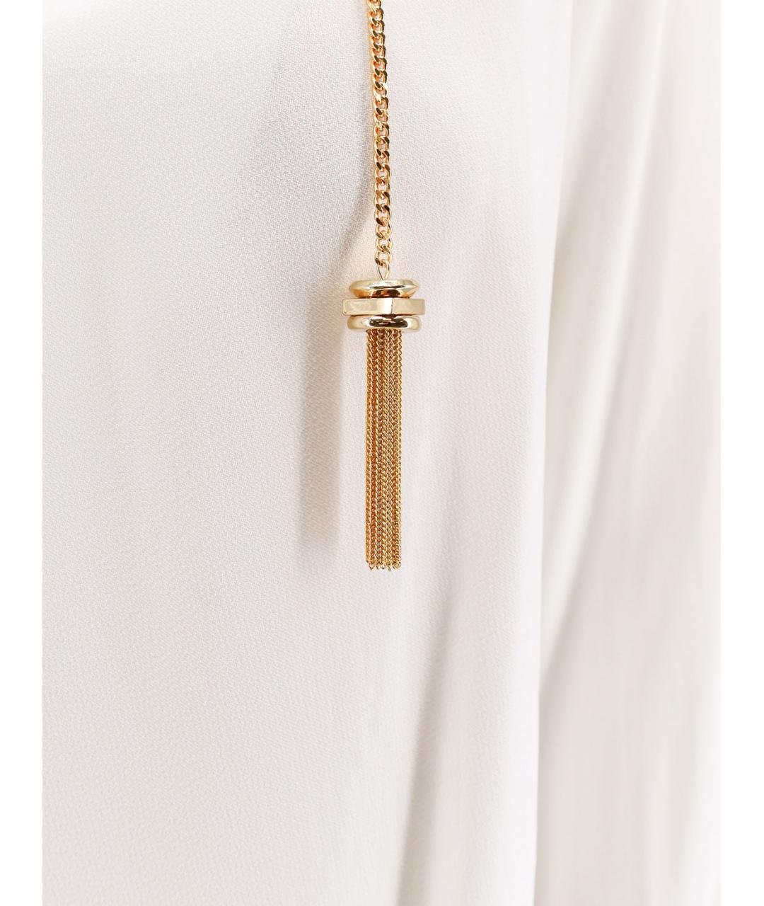 ELISABETTA FRANCHI Белая вискозная рубашка, фото 3