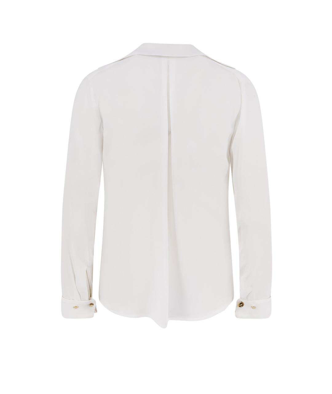 ELISABETTA FRANCHI Белая вискозная рубашка, фото 2