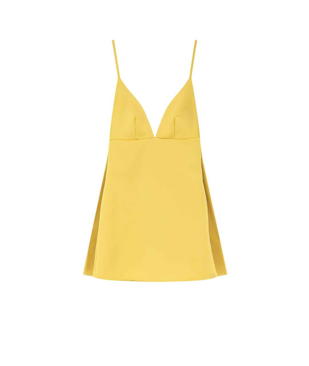 ELISABETTA FRANCHI Желтое платье, фото 1