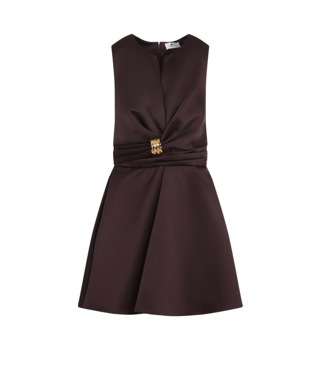 ELISABETTA FRANCHI Коричневое вечернее платье, фото 1