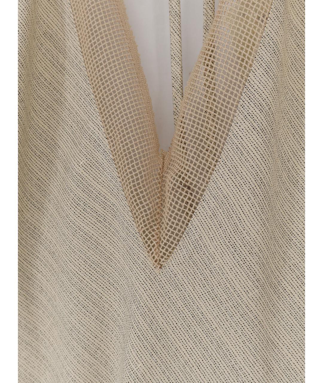 ALYSI Бежевая вискозная майка, фото 3