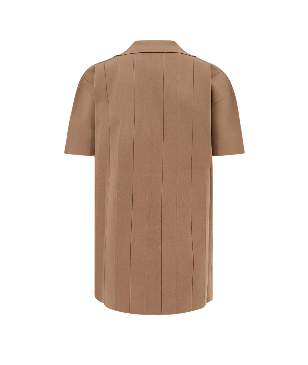 MAX MARA Коричневая футболка, фото 2