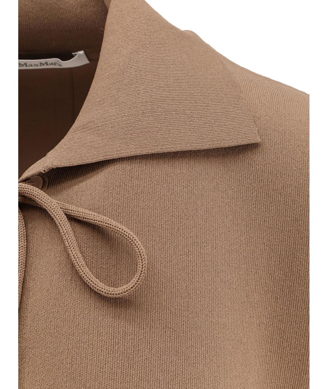 MAX MARA Коричневая футболка, фото 3