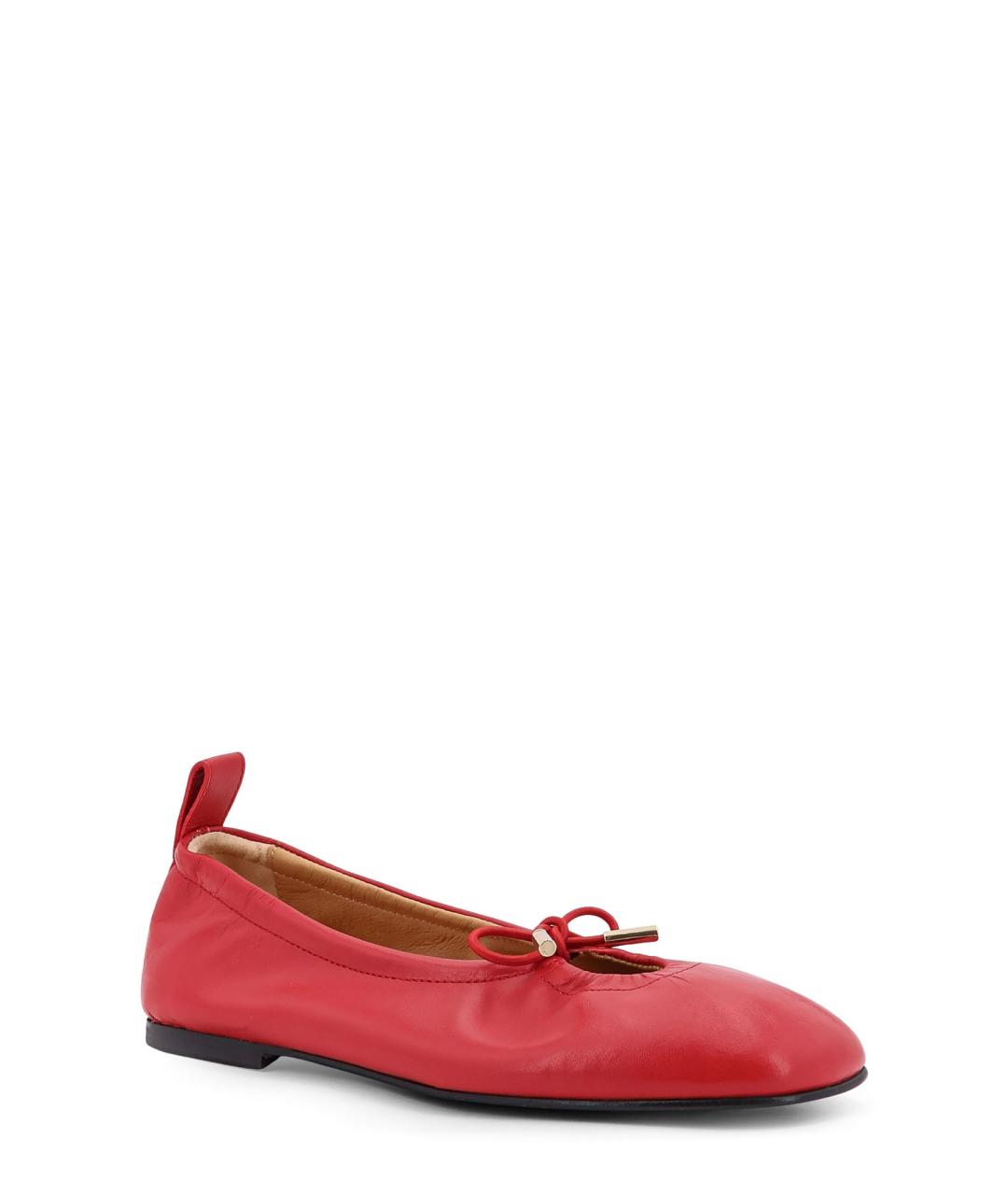 ALOHAS Красные кожаные балетки, фото 2