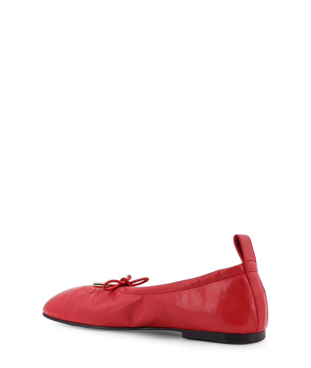 ALOHAS Красные кожаные балетки, фото 3