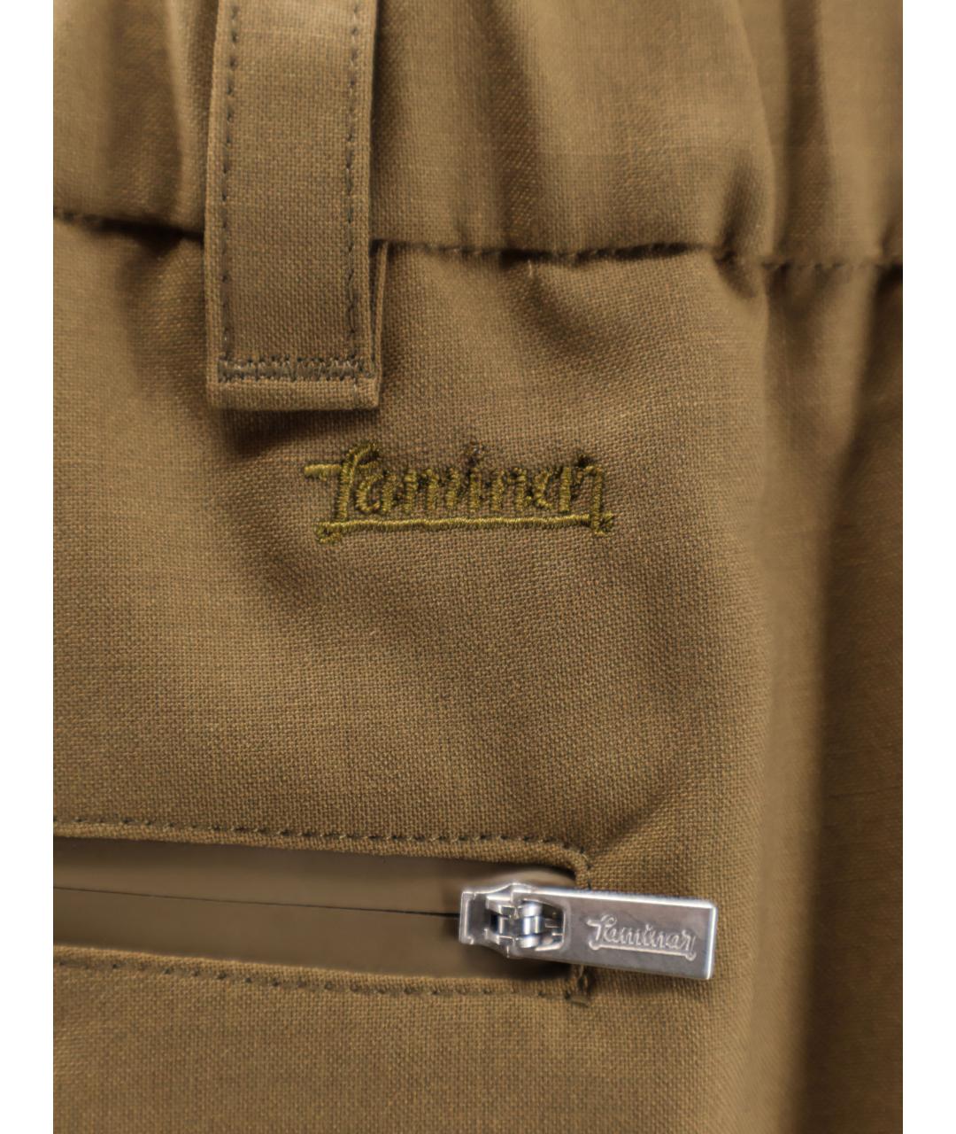 LAMINAR Хаки полиэстеровые повседневные брюки, фото 4
