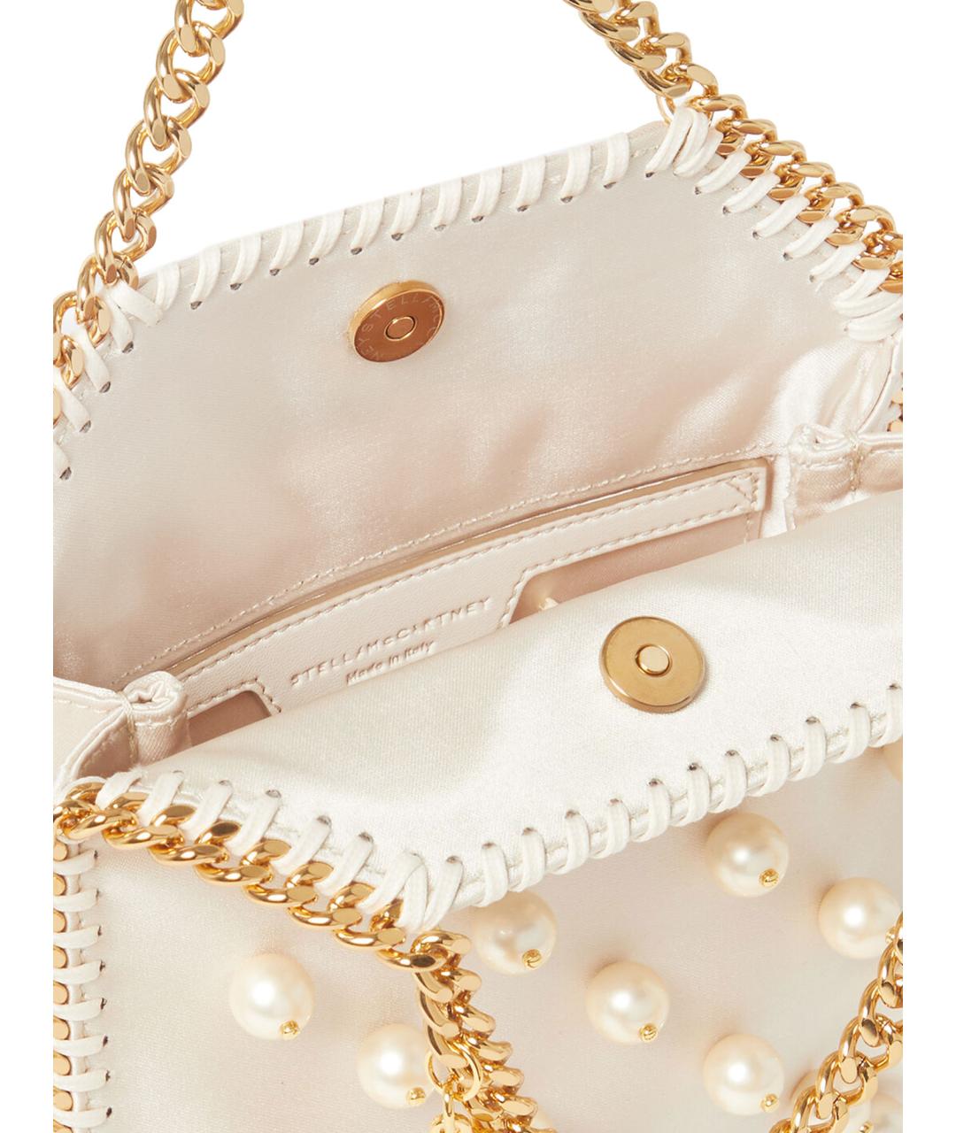 STELLA MCCARTNEY Белая сумка через плечо из искусственной кожи, фото 4