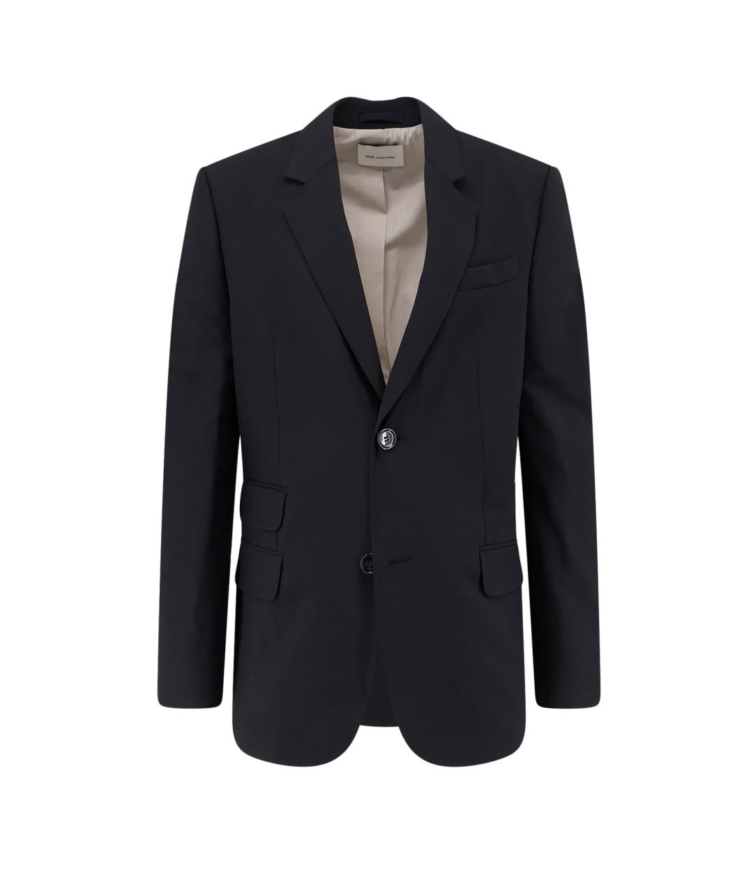 Ami Paris Черный шерстяной пиджак, фото 1