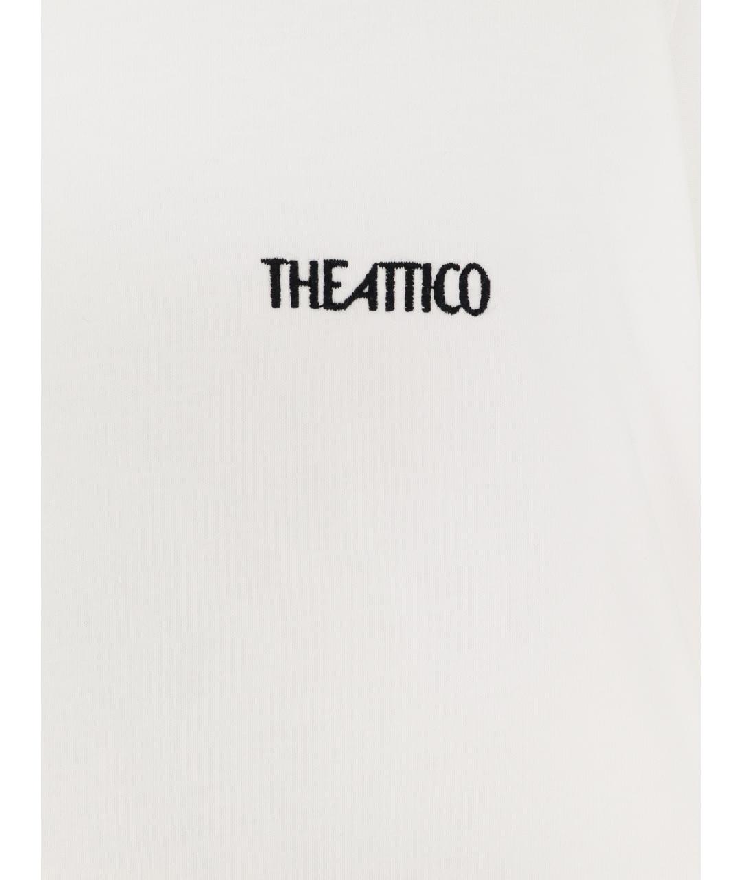 THE ATTICO Белая хлопковая футболка, фото 3