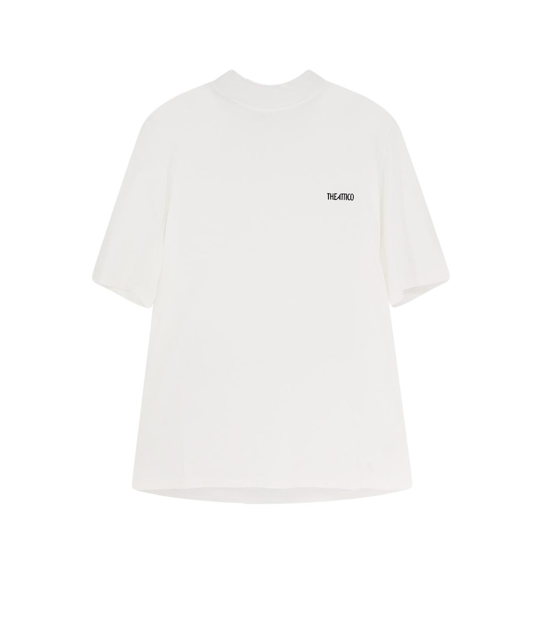 THE ATTICO Белая хлопковая футболка, фото 1
