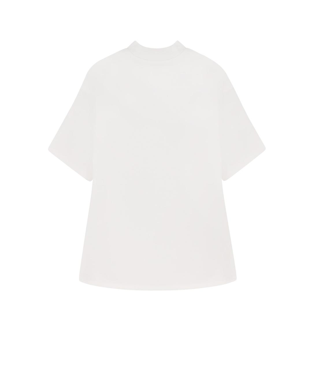 THE ATTICO Белая хлопковая футболка, фото 2