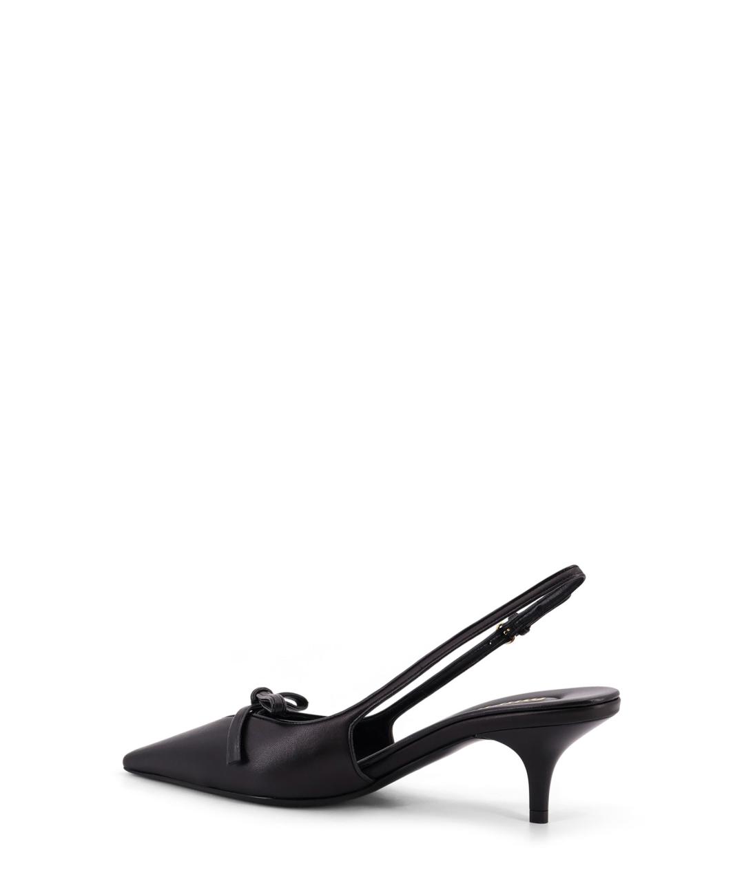 MIU MIU Черные кожаные туфли, фото 3