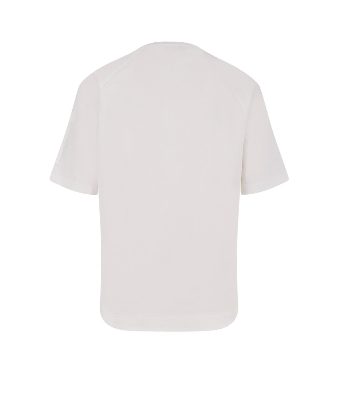 CP COMPANY Белая хлопковая футболка, фото 2