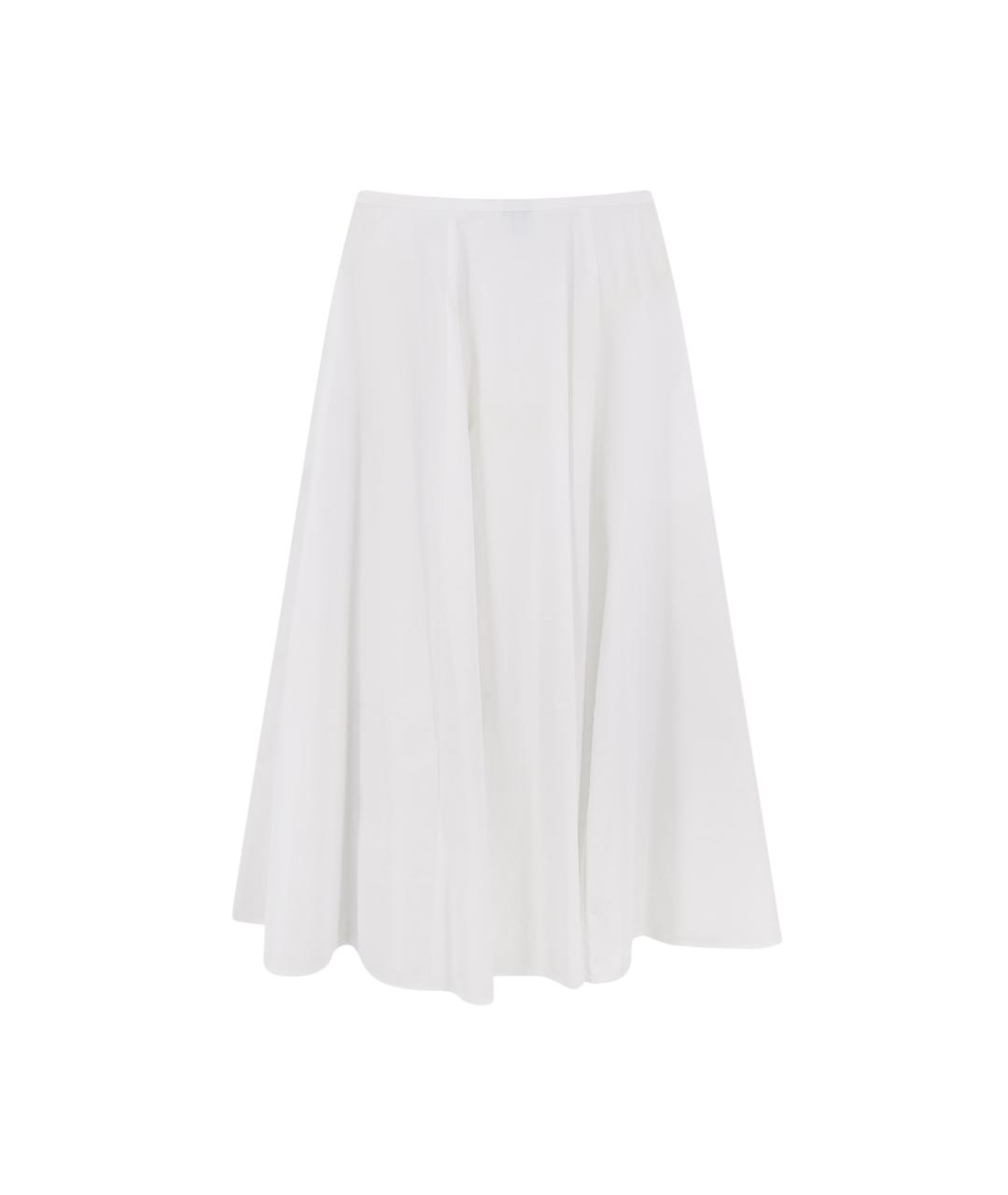 ASPESI Белая хлопковая юбка миди, фото 2
