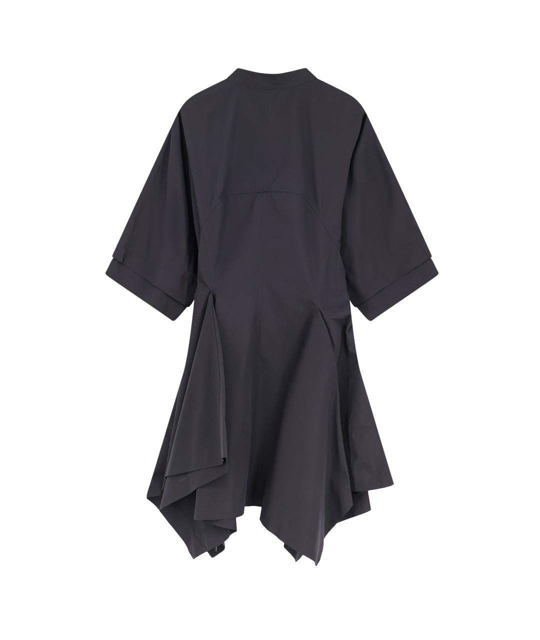 ALAIA Черное хлопковое повседневное платье, фото 2