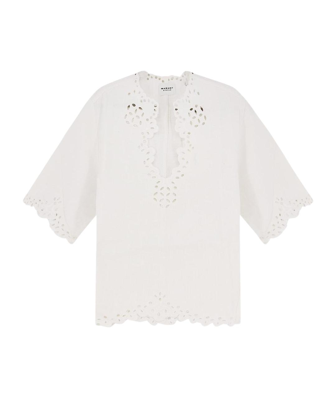 ISABEL MARANT ETOILE Белая хлопковая блузы, фото 1