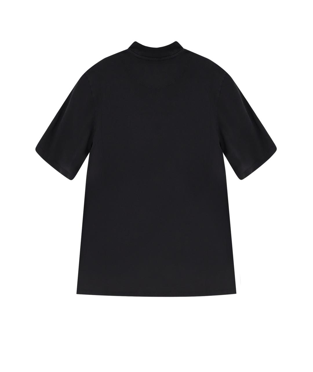 THE ATTICO Черная хлопковая футболка, фото 2