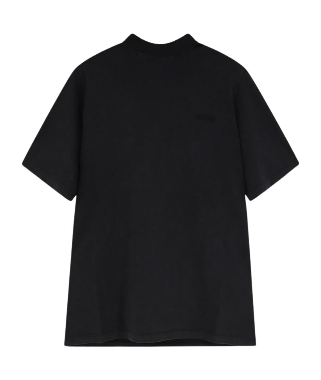 THE ATTICO Черная хлопковая футболка, фото 1