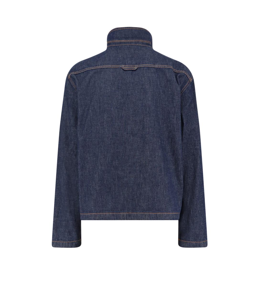 CHRISTIAN DIOR Синяя хлопковая куртка, фото 2