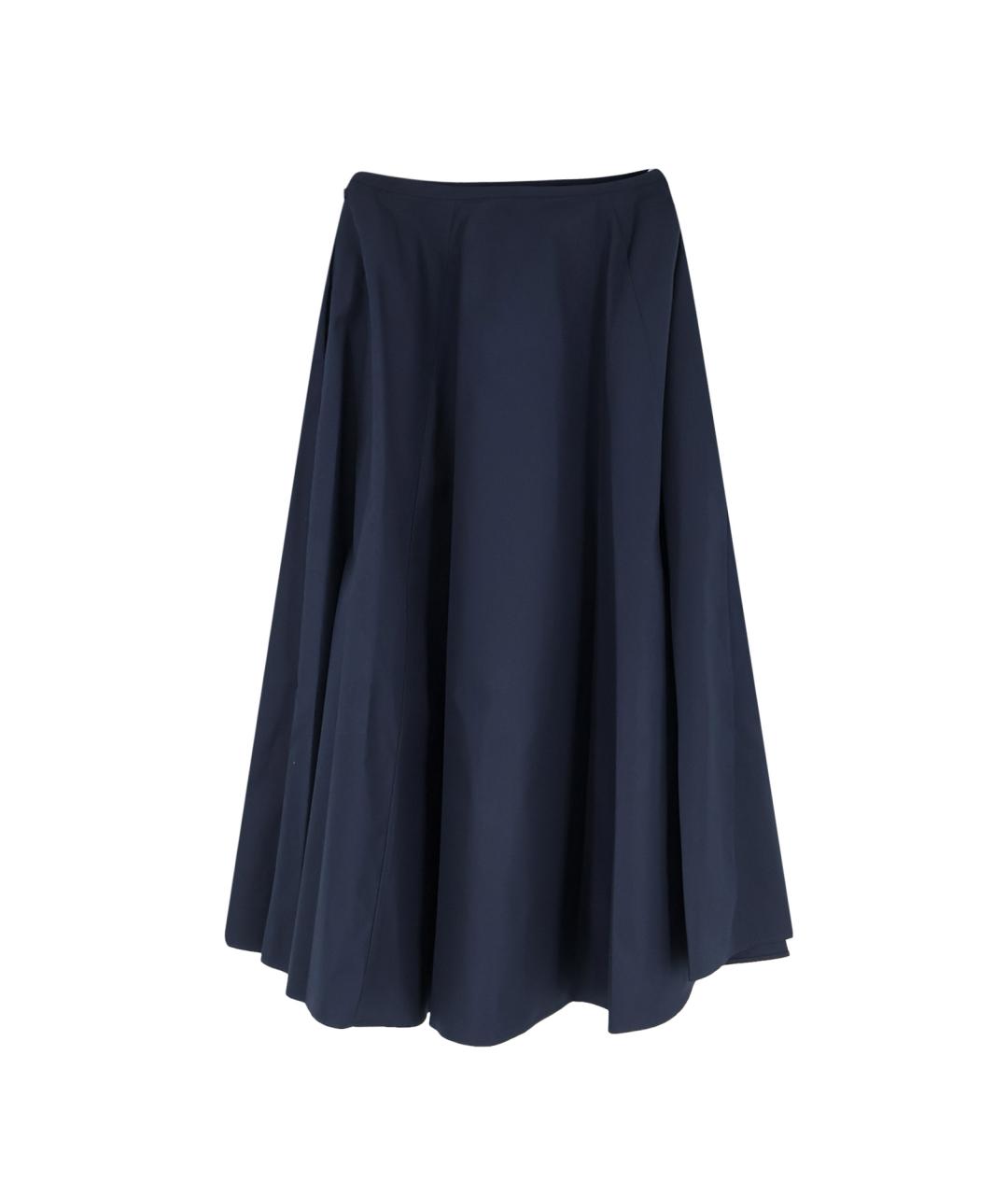 ASPESI Синяя хлопковая юбка миди, фото 2