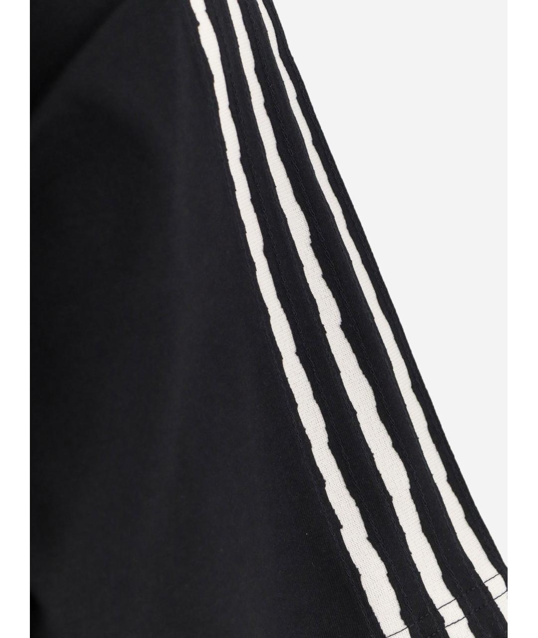 Y-3 Черная хлопковая футболка, фото 3