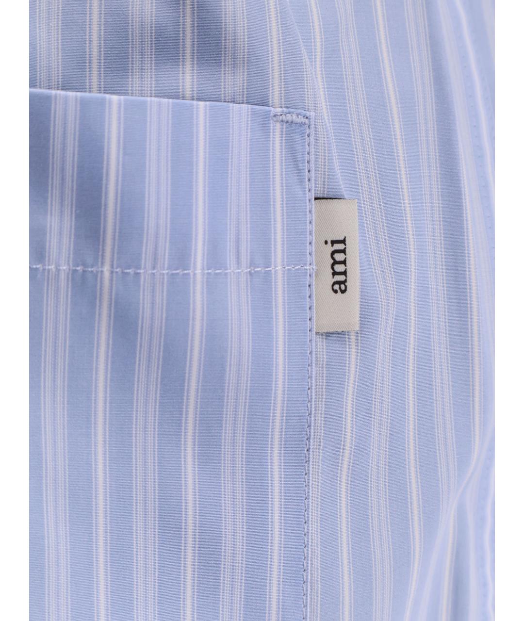 Ami Paris Голубые хлопковые шорты, фото 3