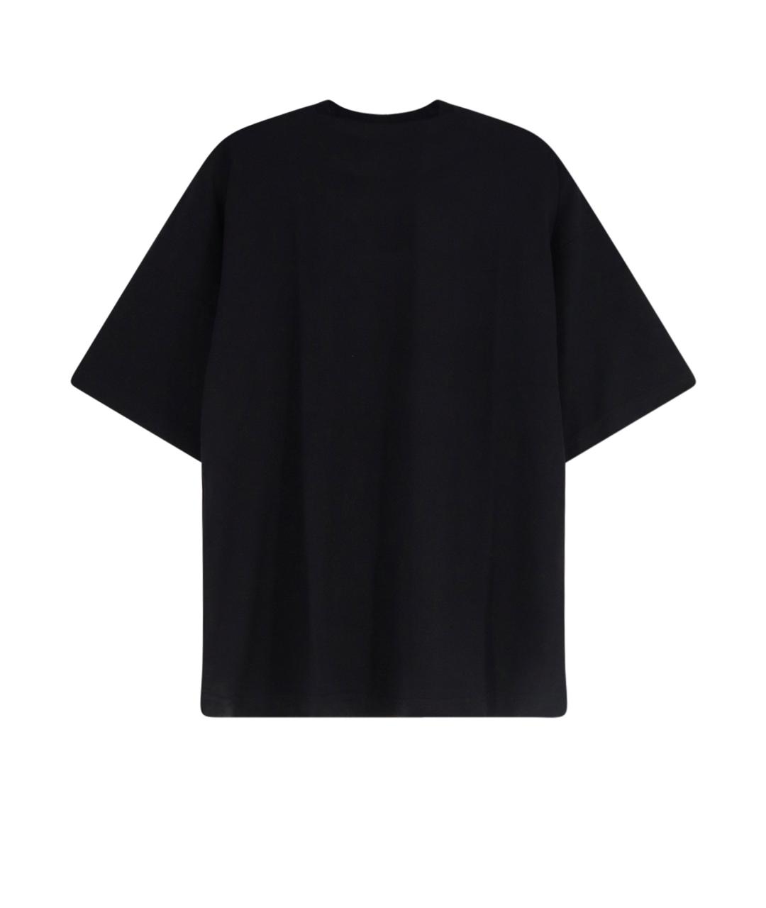 ASPESI Черная хлопковая футболка, фото 2