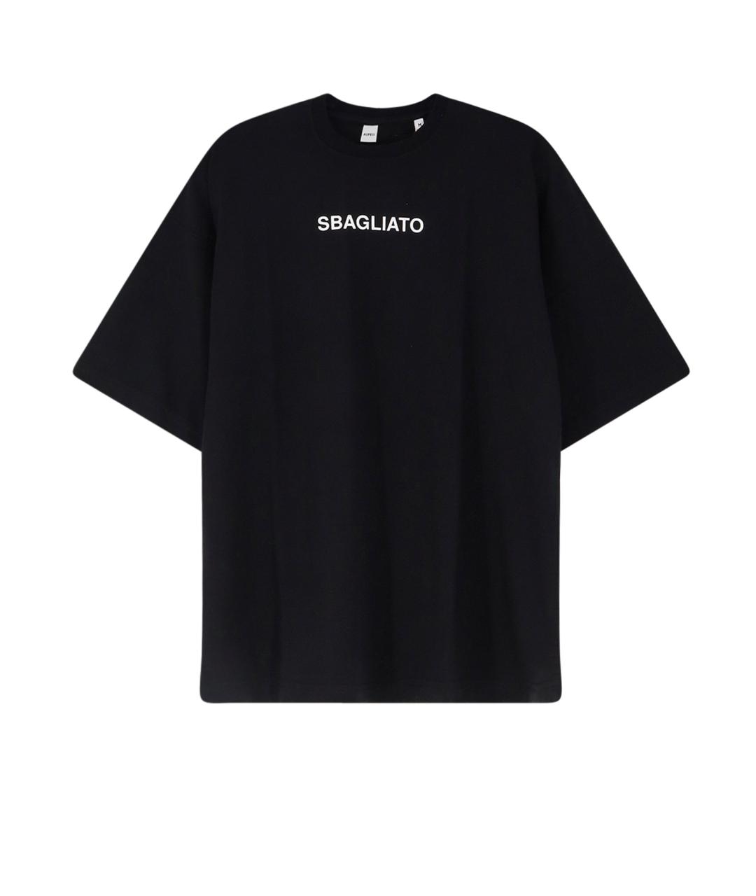 ASPESI Черная хлопковая футболка, фото 1
