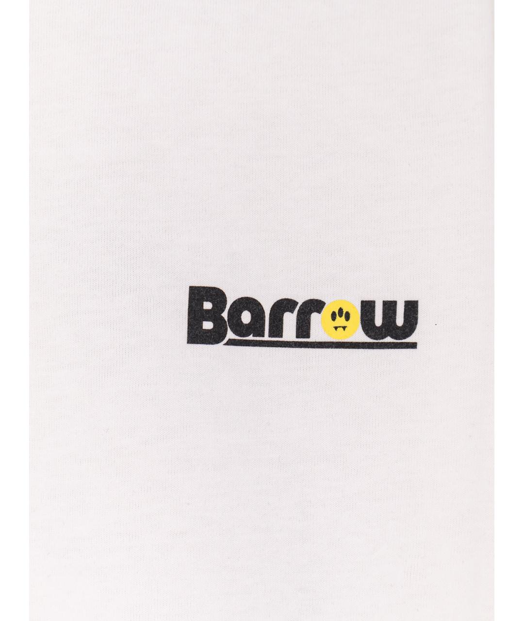 BARROW Белая хлопковая футболка, фото 3