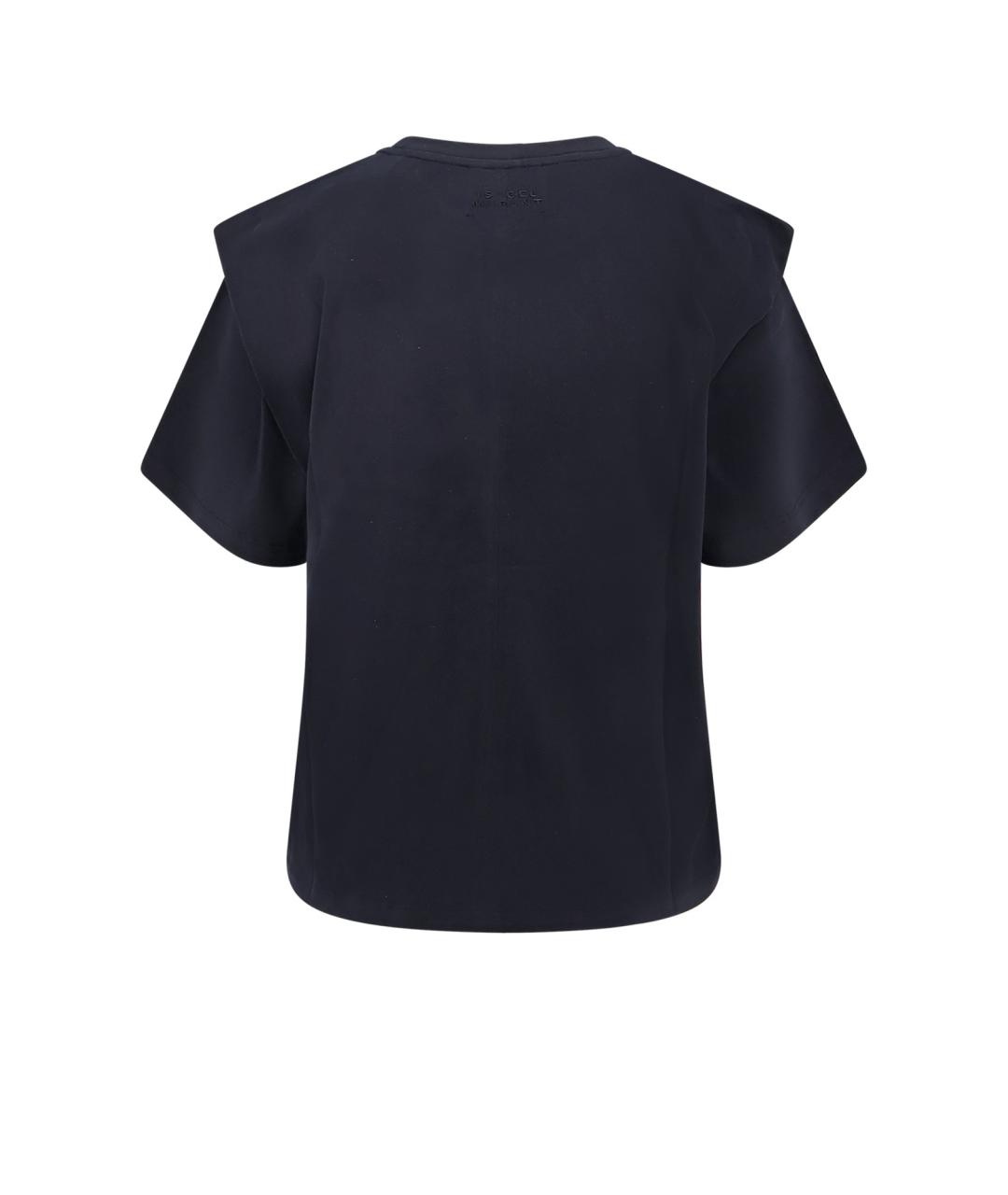 ISABEL MARANT Черная хлопковая футболка, фото 2