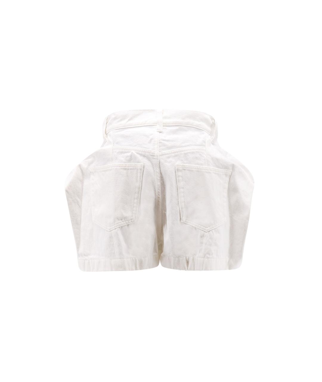 SACAI Белые хлопковые шорты, фото 2