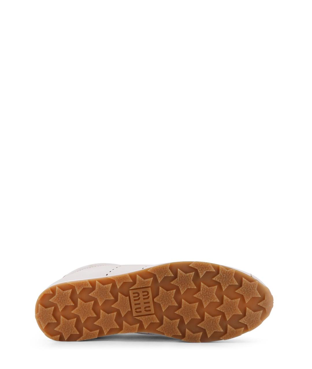 MIU MIU Белые кожаные кроссовки, фото 4