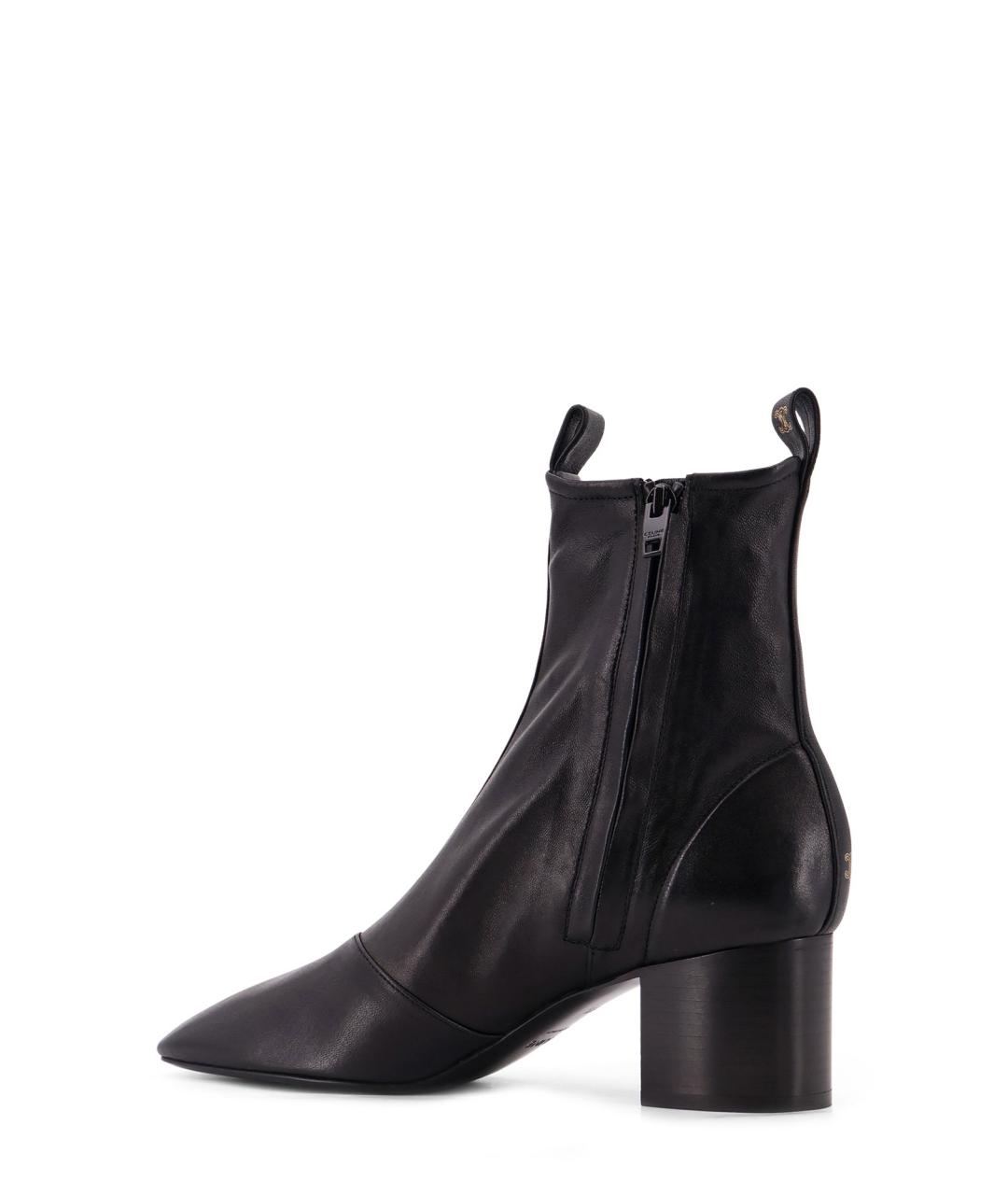 CELINE Черные кожаные ботильоны, фото 3