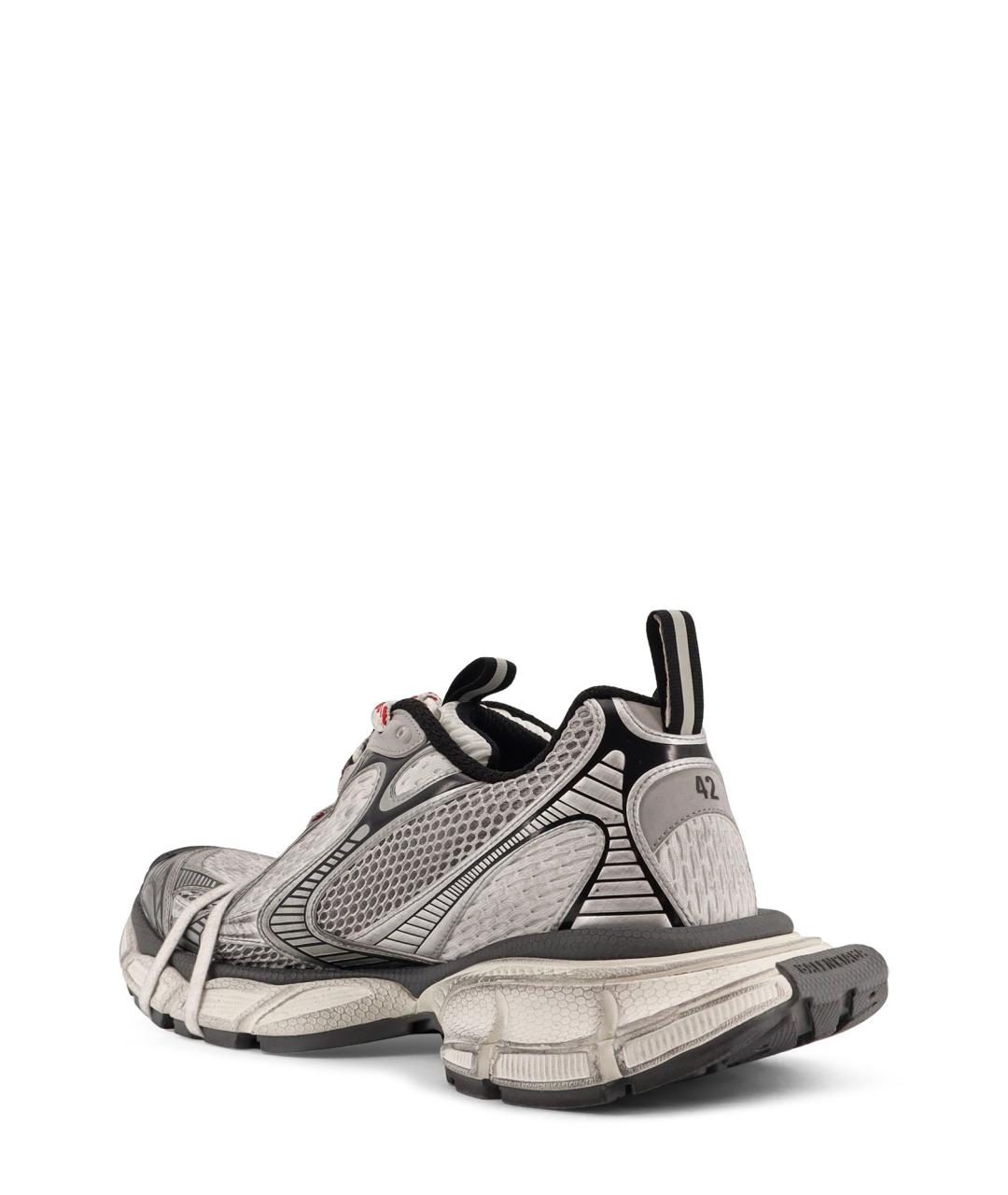 BALENCIAGA Серые низкие кроссовки / кеды, фото 3