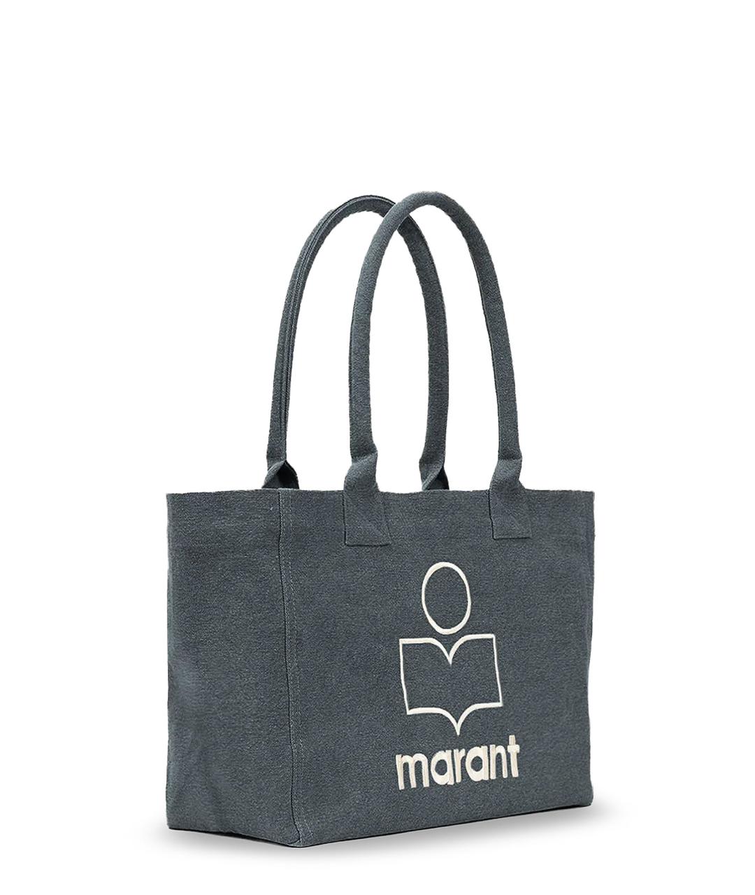 ISABEL MARANT Серая тканевая сумка тоут, фото 3