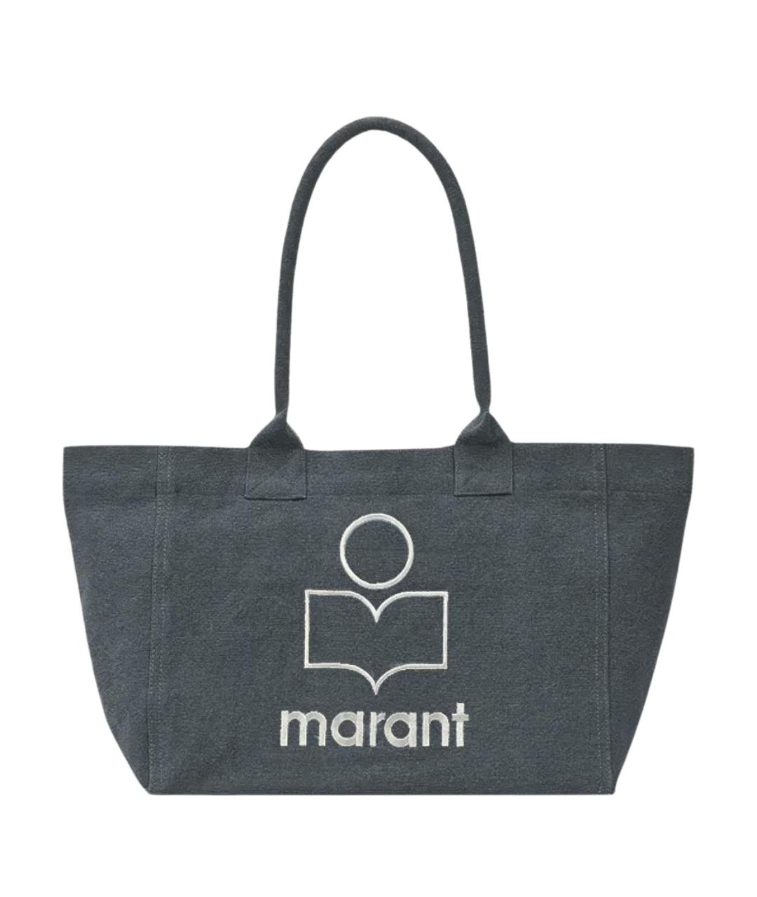ISABEL MARANT Серая тканевая сумка тоут, фото 1