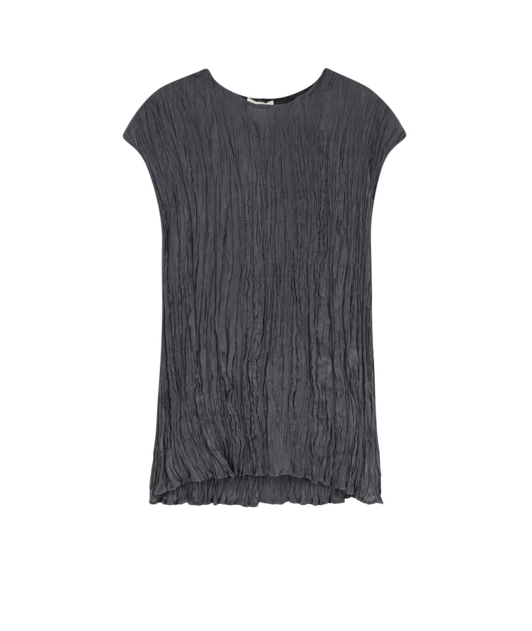 ALYSI Антрацитовая вискозная футболка, фото 4