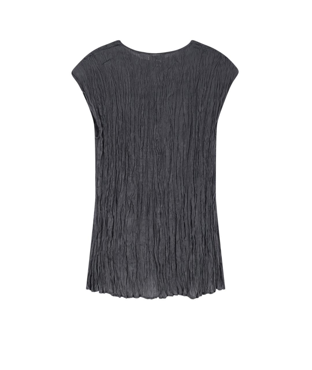 ALYSI Антрацитовая вискозная футболка, фото 2