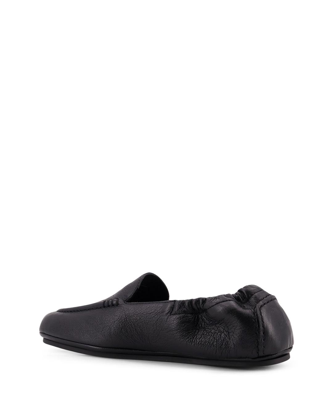 CELINE Черные кожаные лоферы, фото 3