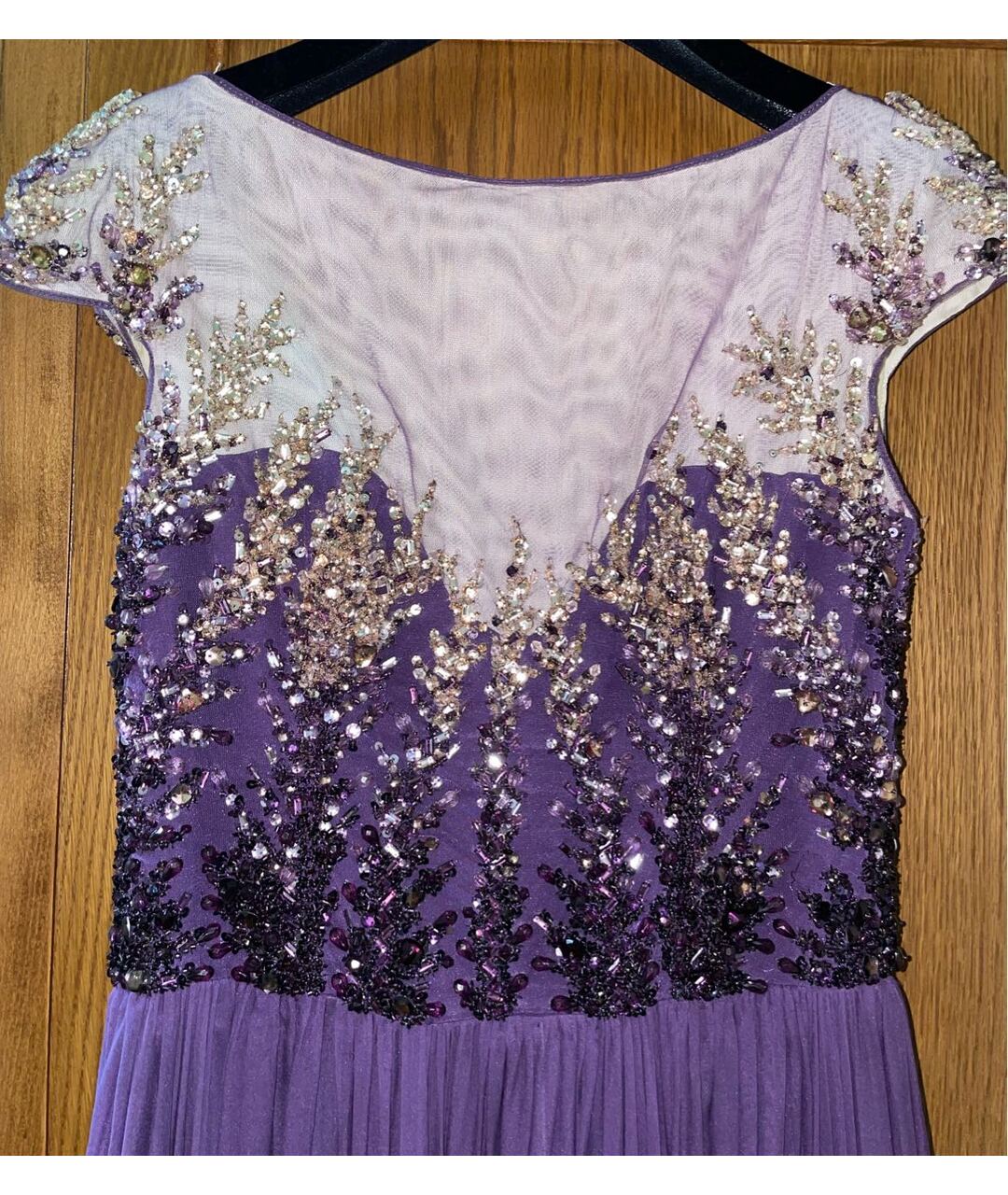 ZUHAIR MURAD Фиолетовое шифоновое вечернее платье, фото 4