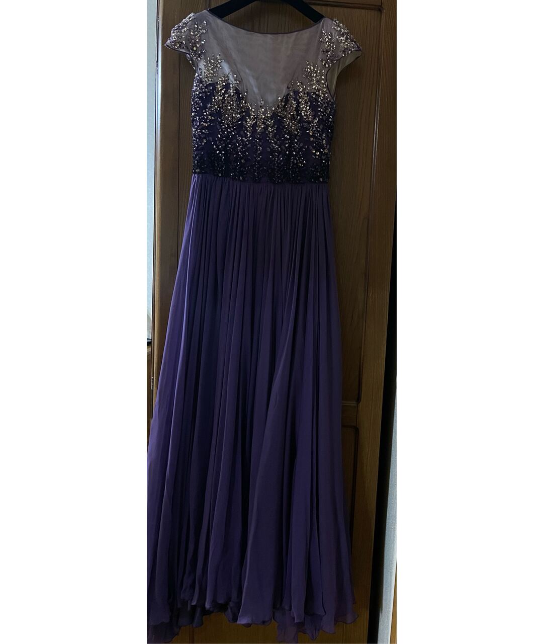 ZUHAIR MURAD Фиолетовое шифоновое вечернее платье, фото 5