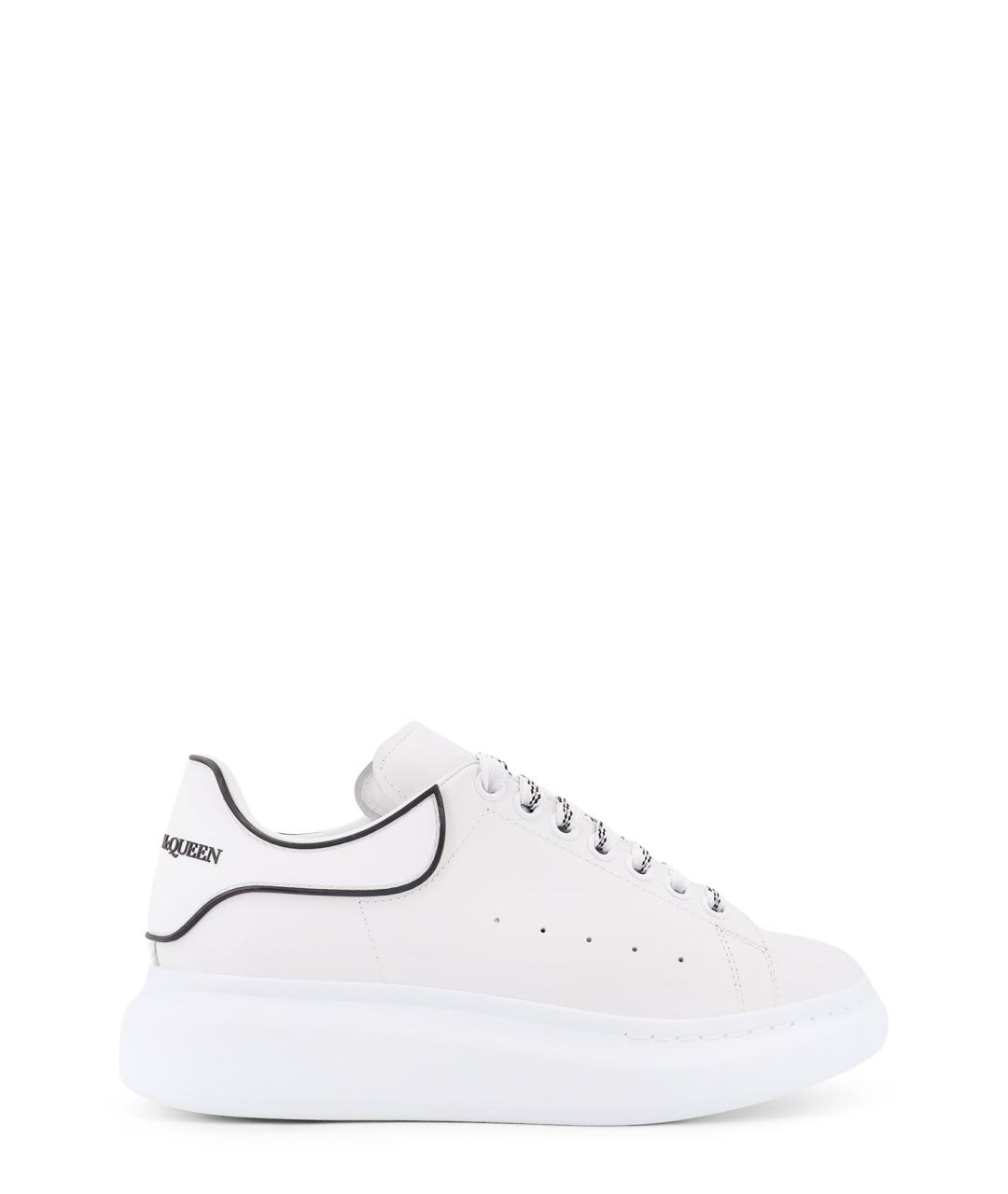ALEXANDER MCQUEEN Белые кожаные низкие кроссовки / кеды, фото 1