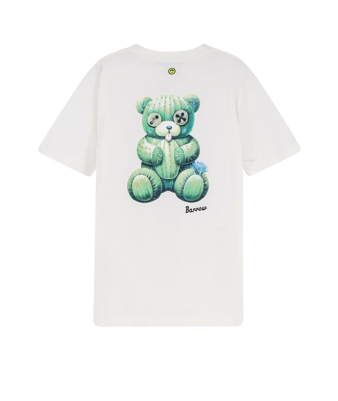 BARROW Белая хлопковая футболка, фото 2